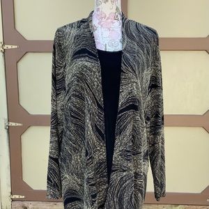 JM Collection plus size mock twin set